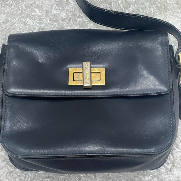 CELINE Logo Hardware Leather Mini Crossbody Bag - Picture 8 of 16